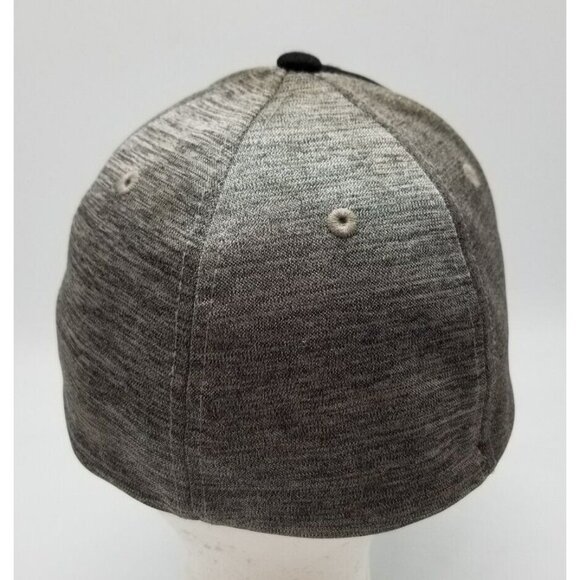 John Deere Official Licensed Brand Black Gray Colorblock Stretch Fitted Hat OSFA - Picture 4 of 9